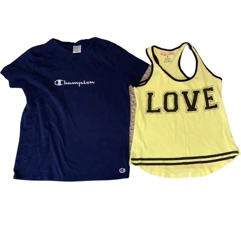 Women’s champion t-shirt & Emme Jordan Racer Back Tank Top Size Small